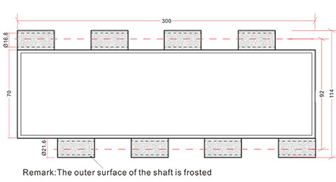 Polycarbonate transpatent slats